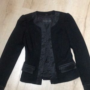 Rachel Zoe Collarless Black Blazer
